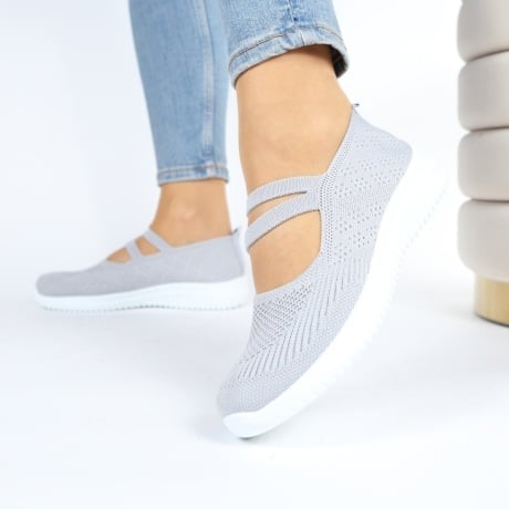 Espadrile gri usoare Goma - Img 3