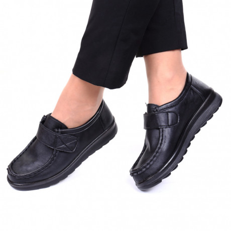 Pantofi cu talpa joasa Zorina negru - Img 1