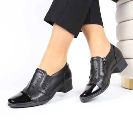 Pantofi negri eleganti Zunia - Img 2