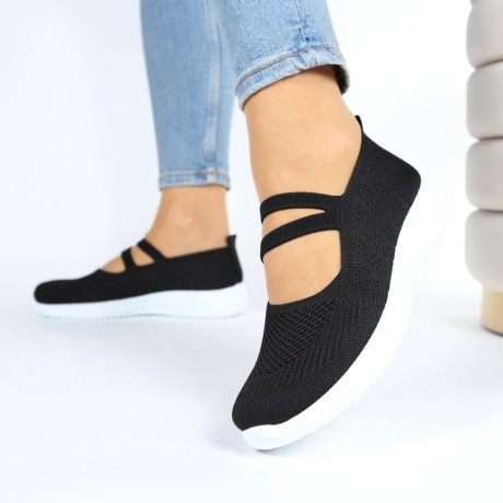 Espadrile negre usoare Goma - Img 3