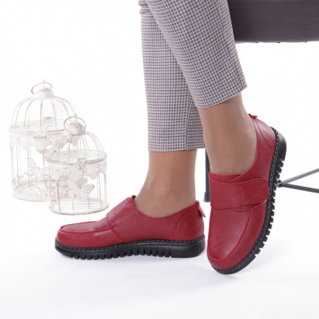Pantofi cu talpa joasa Marcela rosu - Img 2