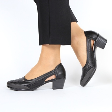 Pantofi negri eleganti Narma - Img 3