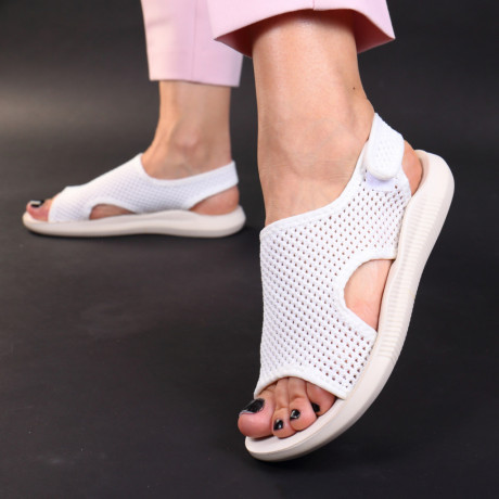 Sandale albe comode Lumy - Img 2