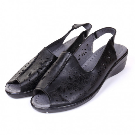 Sandale cu platforma negre Irodia - Img 4