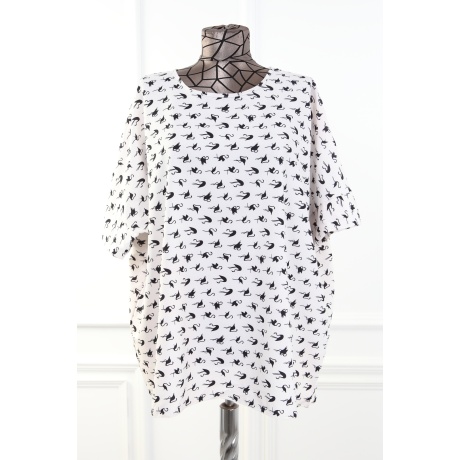 Bluza alba simpla Ovia - Img 1