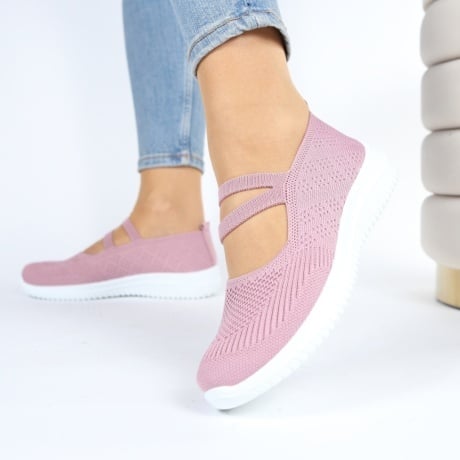 Espadrile roz usoare Goma - Img 3