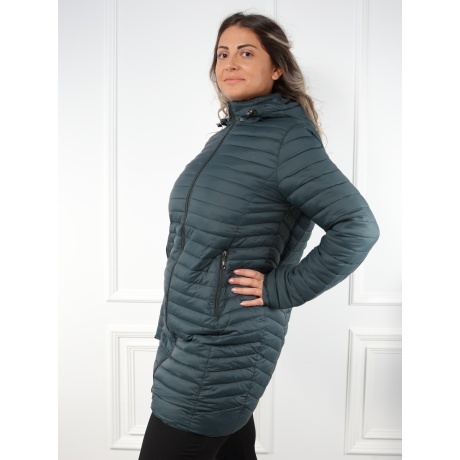 Geaca verde inchis din fas trei sferturi Orien - Img 2