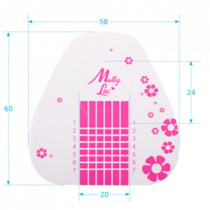 Sabloane Molly Flowers 100buc