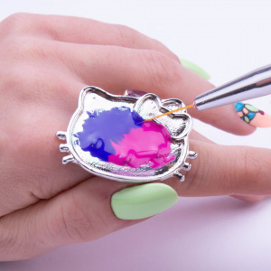 Inel pictura Hello Kitty