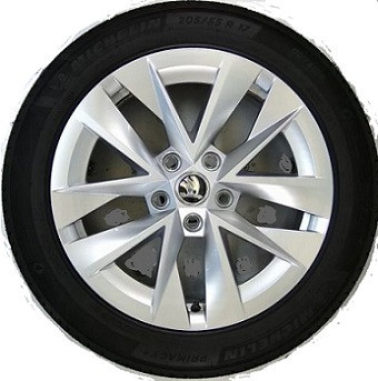 Roata completa Skoda+Anvelopa Continental Eco Contact 6 205/55R17 91V