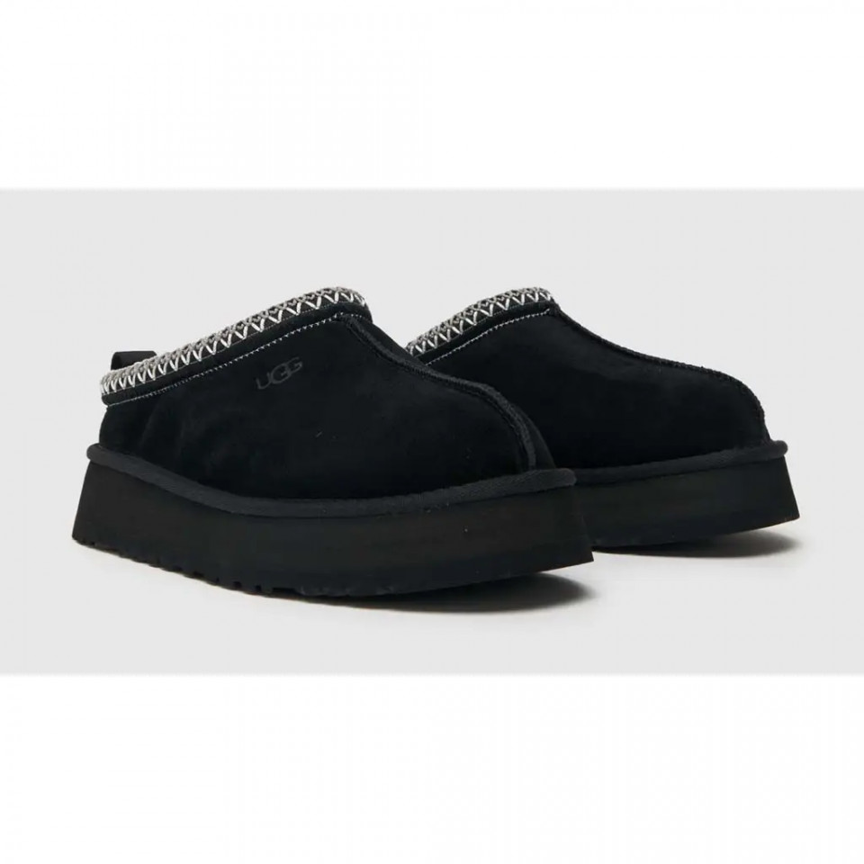 UGG hot WOMEN TAZZ PLATFORM SLIPPERS BLACK