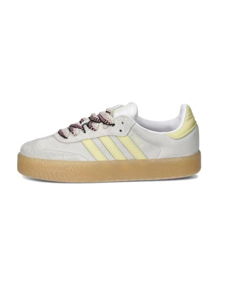 adidas Sambae White Grey Powder Yellow