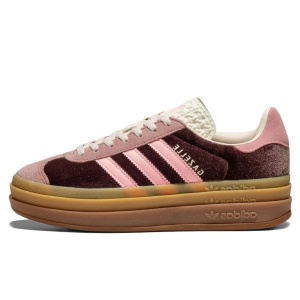 adidas Gazelle Bold Shadow Brown Glow Pink - Img 1