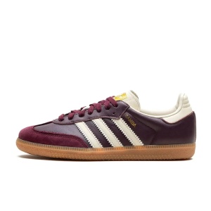 adidas Samba OG Maroon Gold Metallic - Img 1