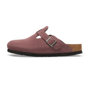 Birkenstock Boston Soft Suede Leather Pink