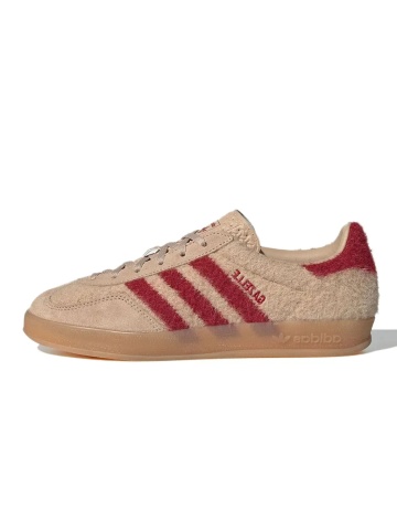adidas Gazelle Indoor Fur Pack Tan Red - Img 1