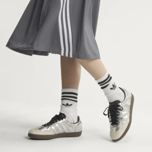 adidas Samba OG Cream Pony Hair Silver Metallic - Img 3