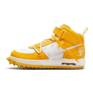 Nike Air Force 1 Mid x Off-White White Varsity Maize