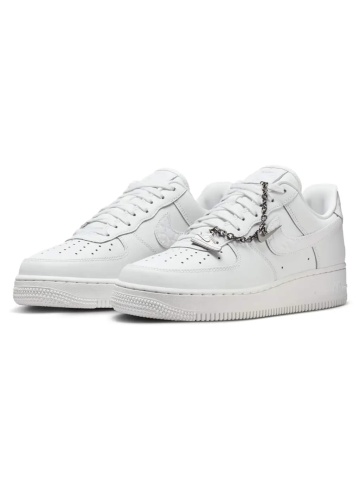 Nike Air Force 1 '07 Low Summit White Metallic Silver - Img 3