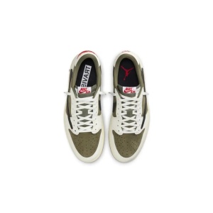 Travis Scott x Air Jordan 1 Low OG Medium Olive - Img 3