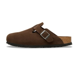 Birkenstock Boston Soft Suede Leather Brown