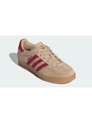 adidas Gazelle Indoor Fur Pack Tan Red - Img 3