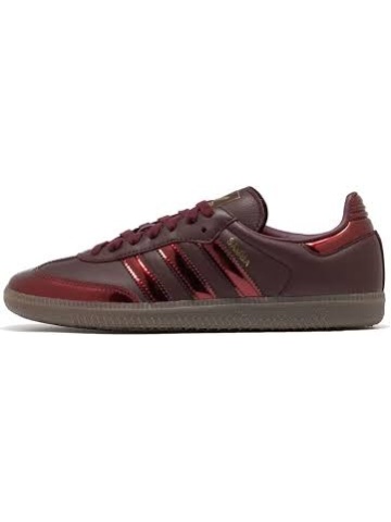 adidas Samba Og W Maroon Gold Metallic