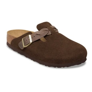 Birkenstock Boston Suede Braided Brown - Img 2