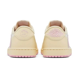 Travis Scott x Air Jordan 1 Low OG Muslin Shy Pink - Img 3