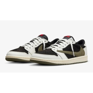 Travis Scott x Air Jordan 1 Low OG Olive - Img 4