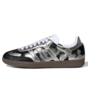 adidas Samba OG Black Pony Hair Silver Metallic