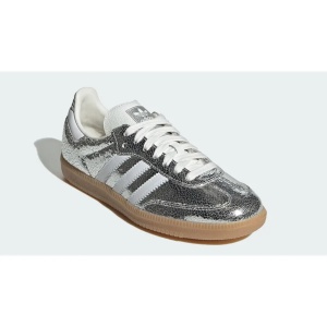 adidas Samba OG Silver Metallic Cracked Leather - Img 2