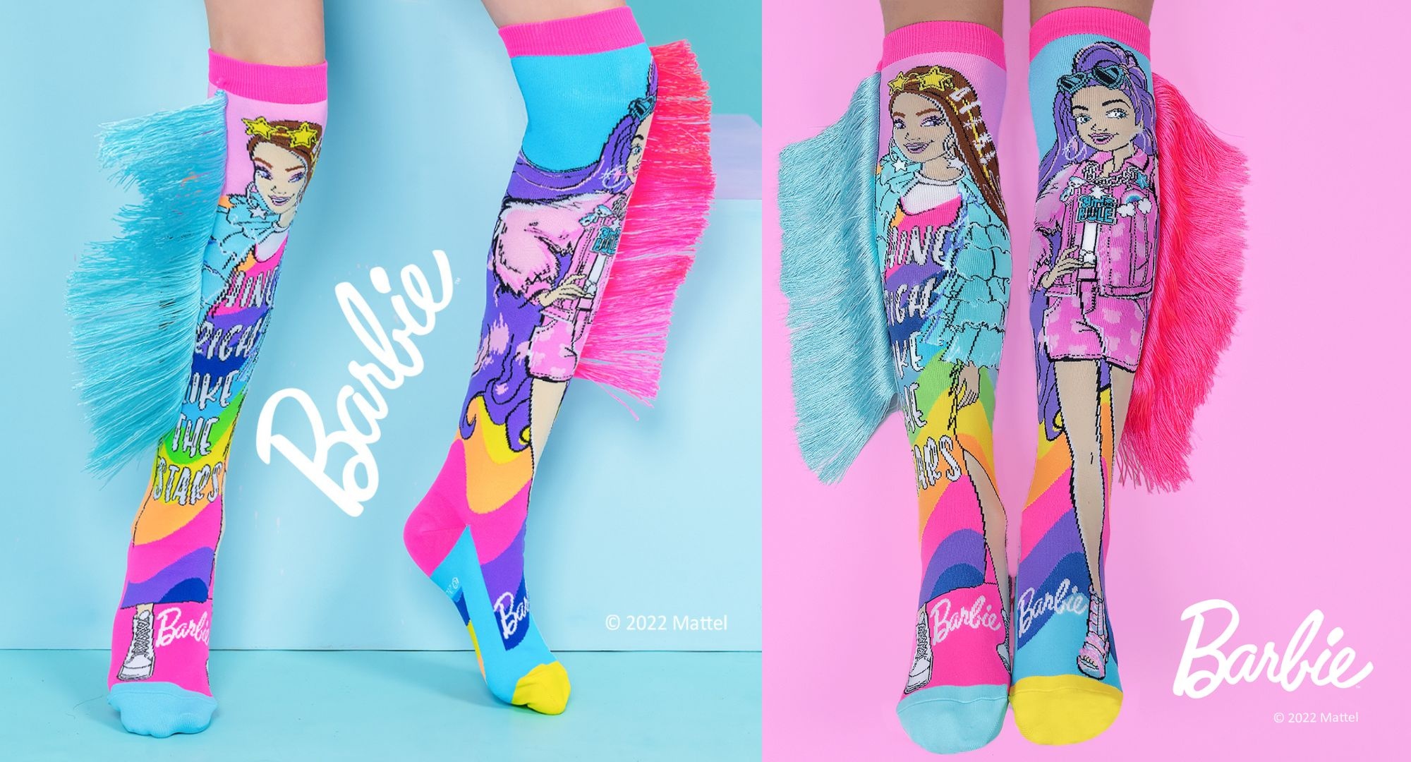 Șosete colorate Madmia pentru fete Barbie fashionista 6-99 ani