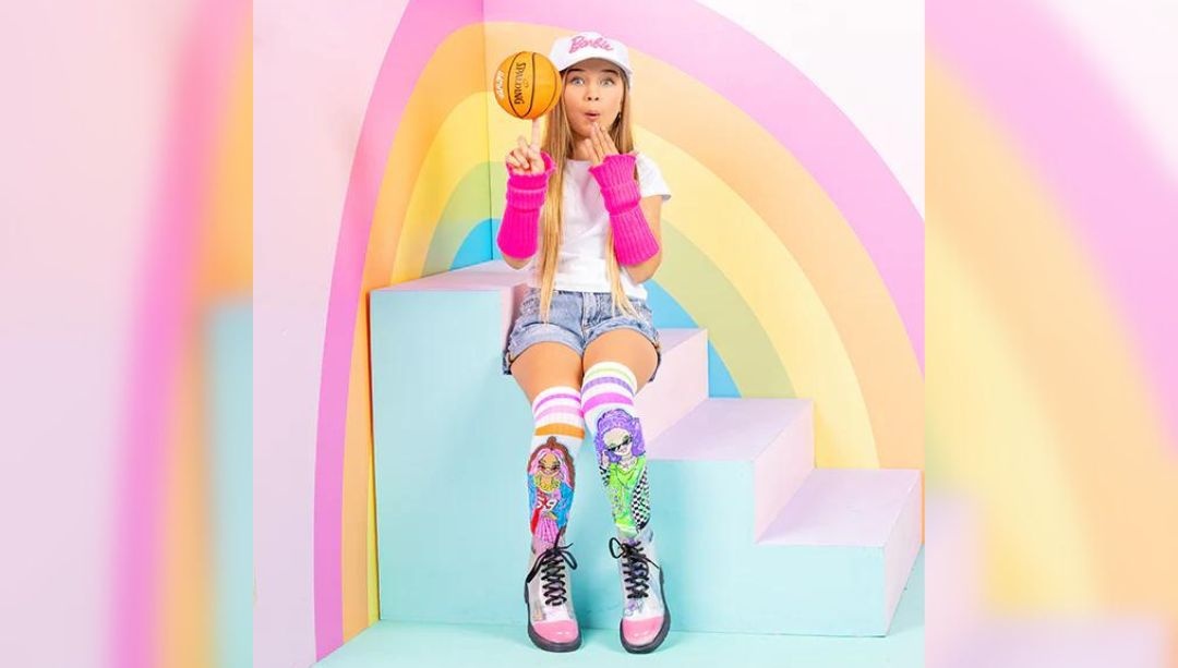 Șosete Madmia, pentru fete, Barbie extra sporty, 6-99 ani