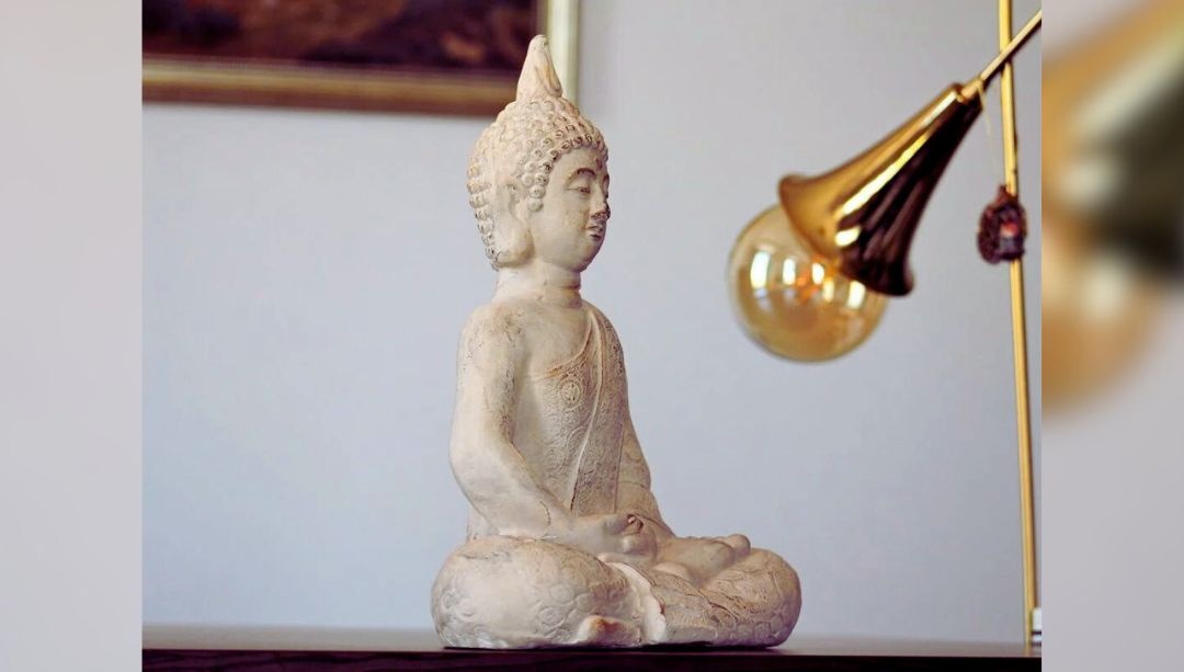 Decorațiune Feng-Shui, statuetă Buddha, înălțime 37cm