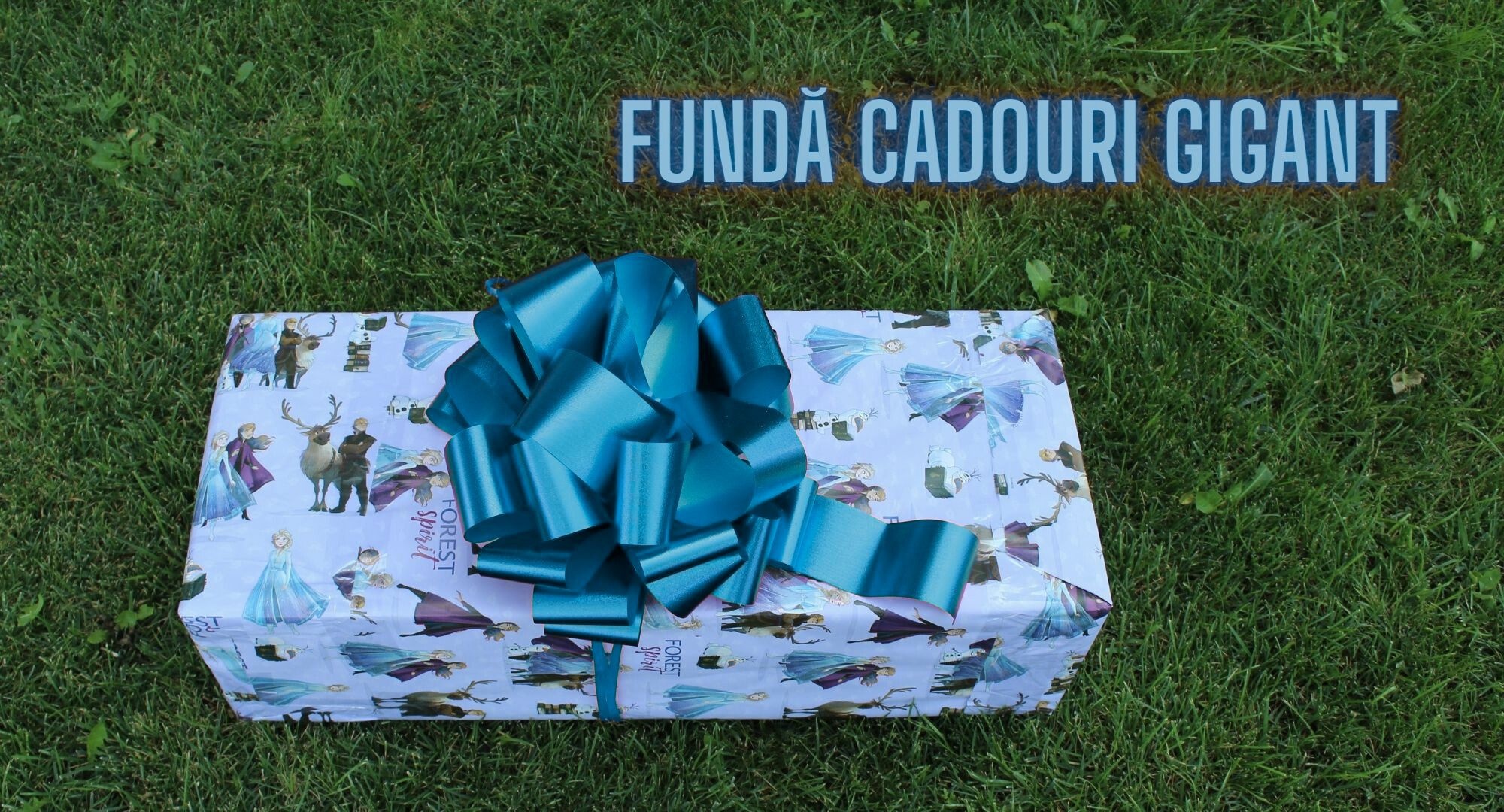 Fundă cadou autoformare 35cm bleu