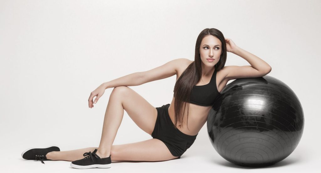 Minge neagră pentru fitness 55 cm
