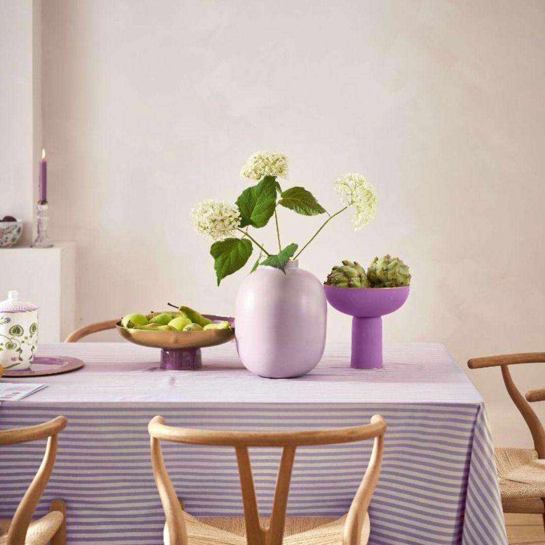 Vaza decorativă din metal Lilac Mat 32cm