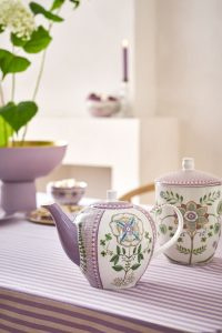 Ceainic porțelan Lily&Lotus Tiles Lilac 1.6l