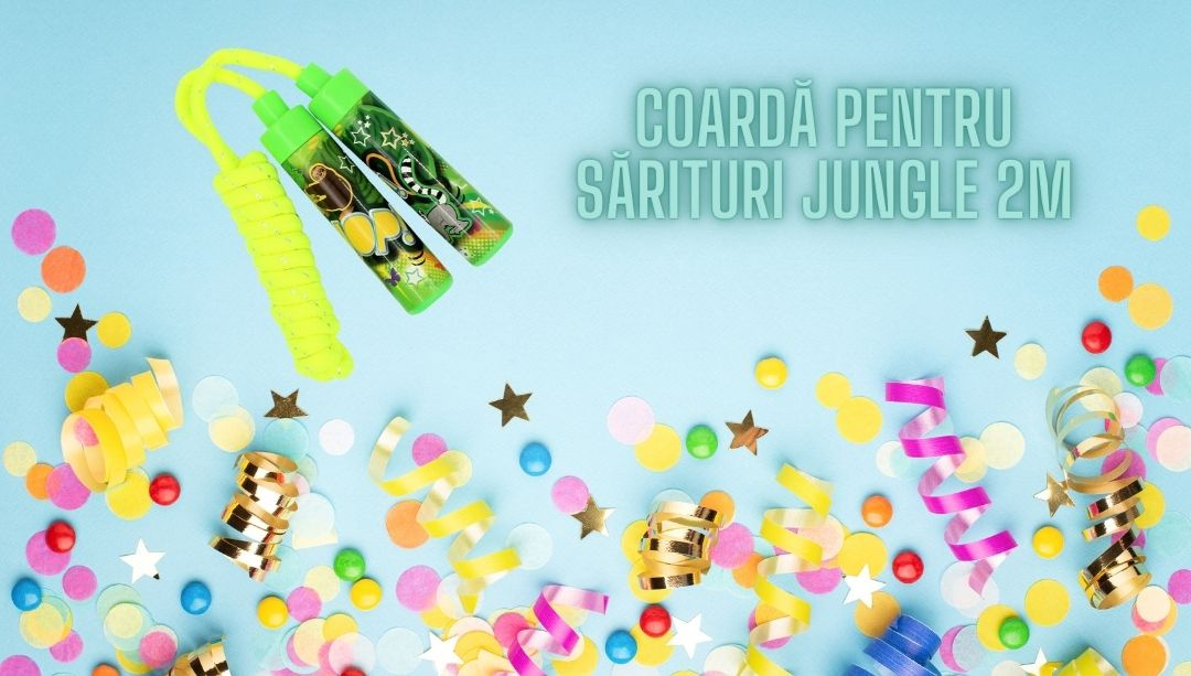 Coardă galbenă pentru sărituri Jungle 2m