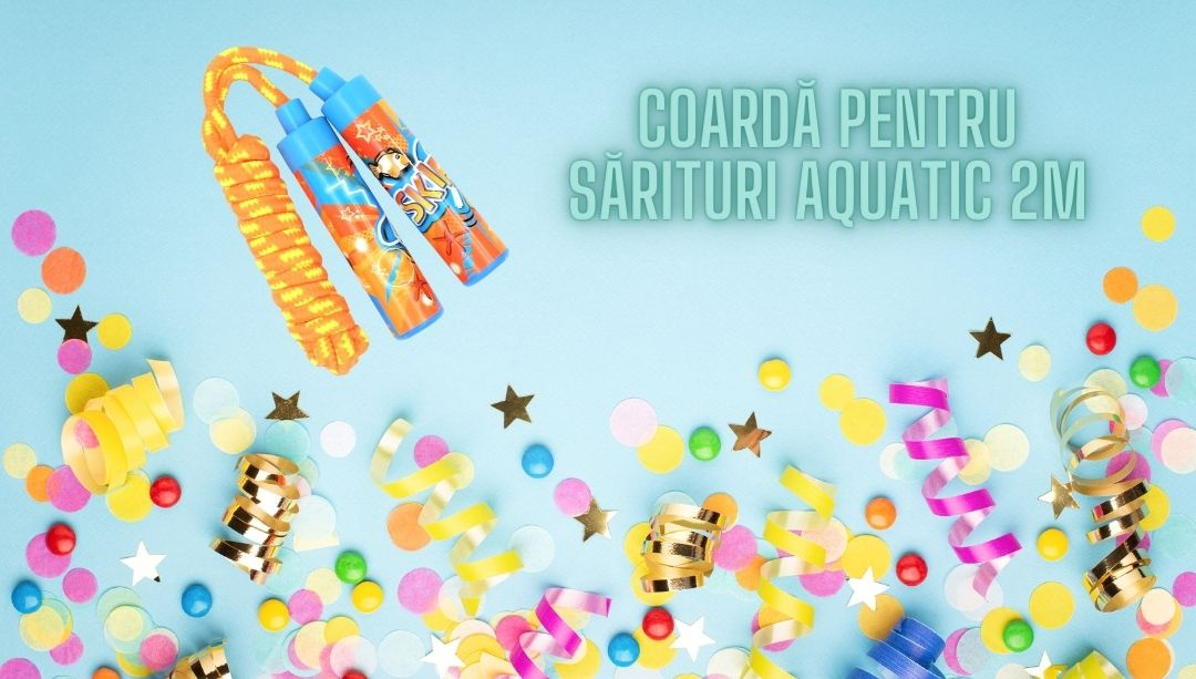 Coardă portocalie pentru sărituri Aquatic 2m