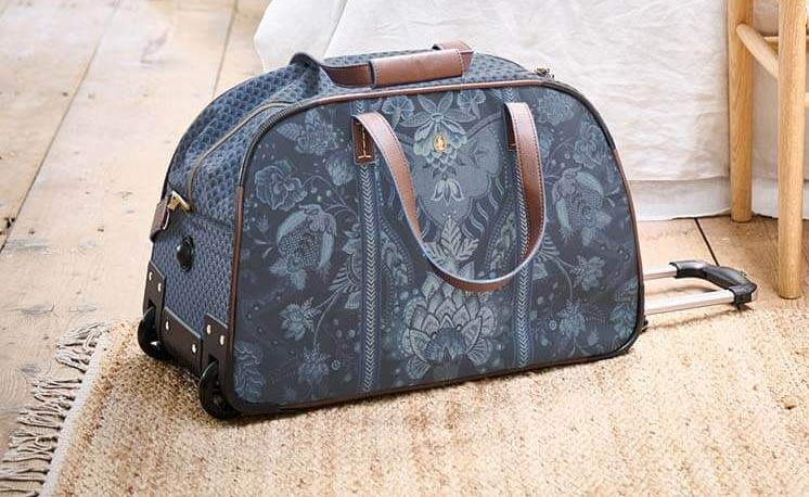 Geantă de voiaj cu rotile Kyoto Festival Indigo Blue 55x34x27cm