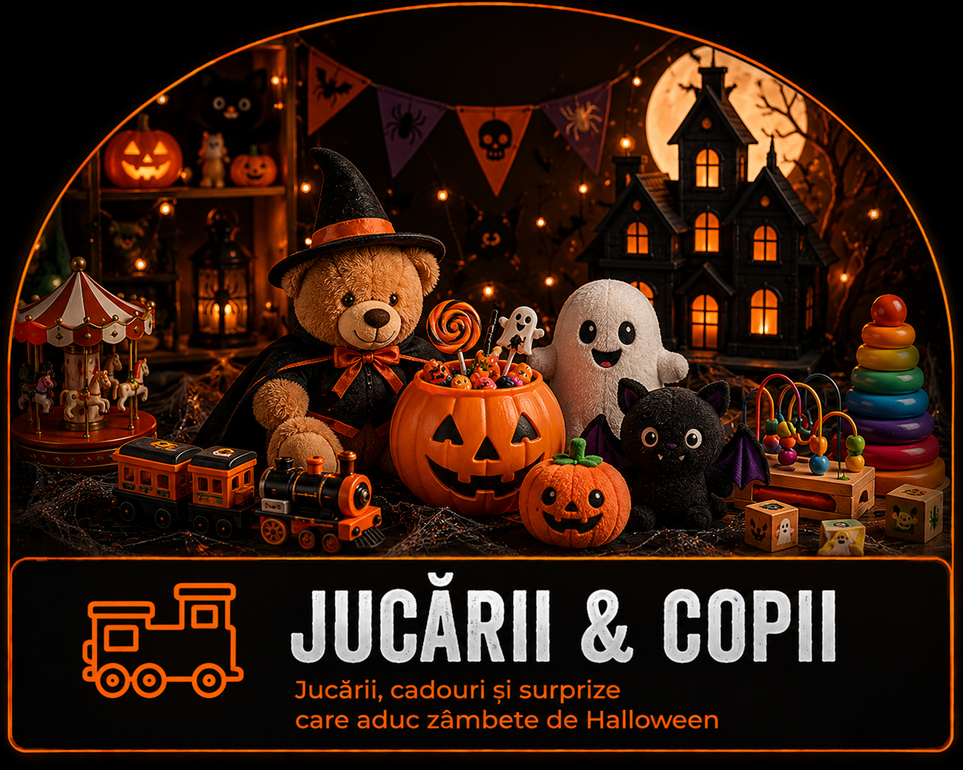Jucării și copii Halloween