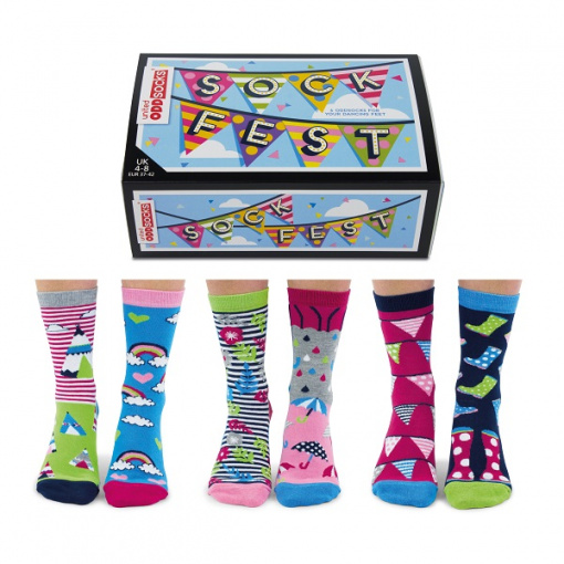 Комплект от 6 дамски чорапа Sock Fest