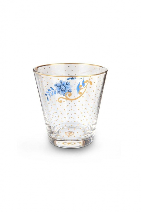 Pahar apă, Pip Studio, Golden Dots, 270ml, colecția Royal White