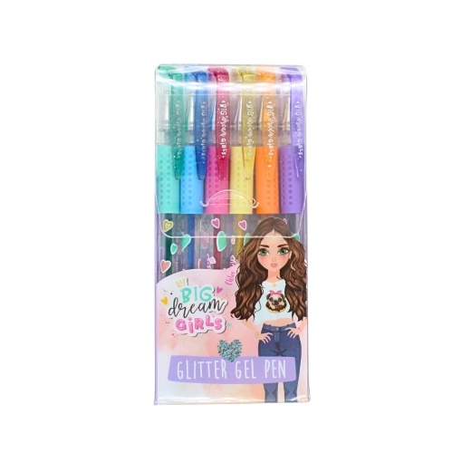 Set 6 pixuri colorate, glitter, Big Dream Girls