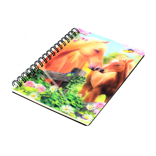 Carnețel zoo, cu spirală, 3D, Greener Pastures