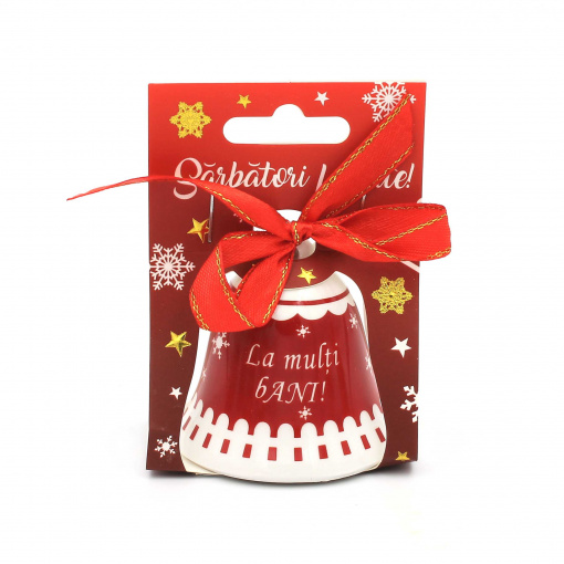 Clopoțel decorativ „La mulți bANI!"