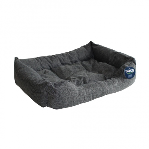 Culcuș căței culoarea negru 61x45x12 cm