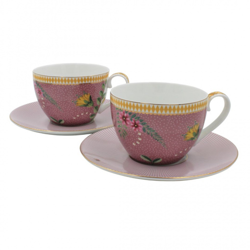 Set 2 cești cu farfurioare, Pip Studio, colecția La Majorelle